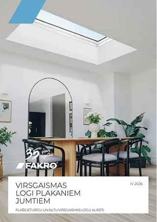Virsgaismas logi plakaniem jumtiem