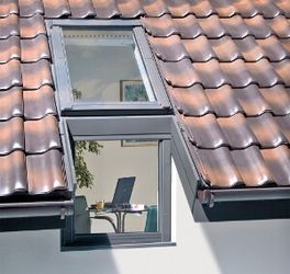 Pieslēgumi fasādes-jumta logiem