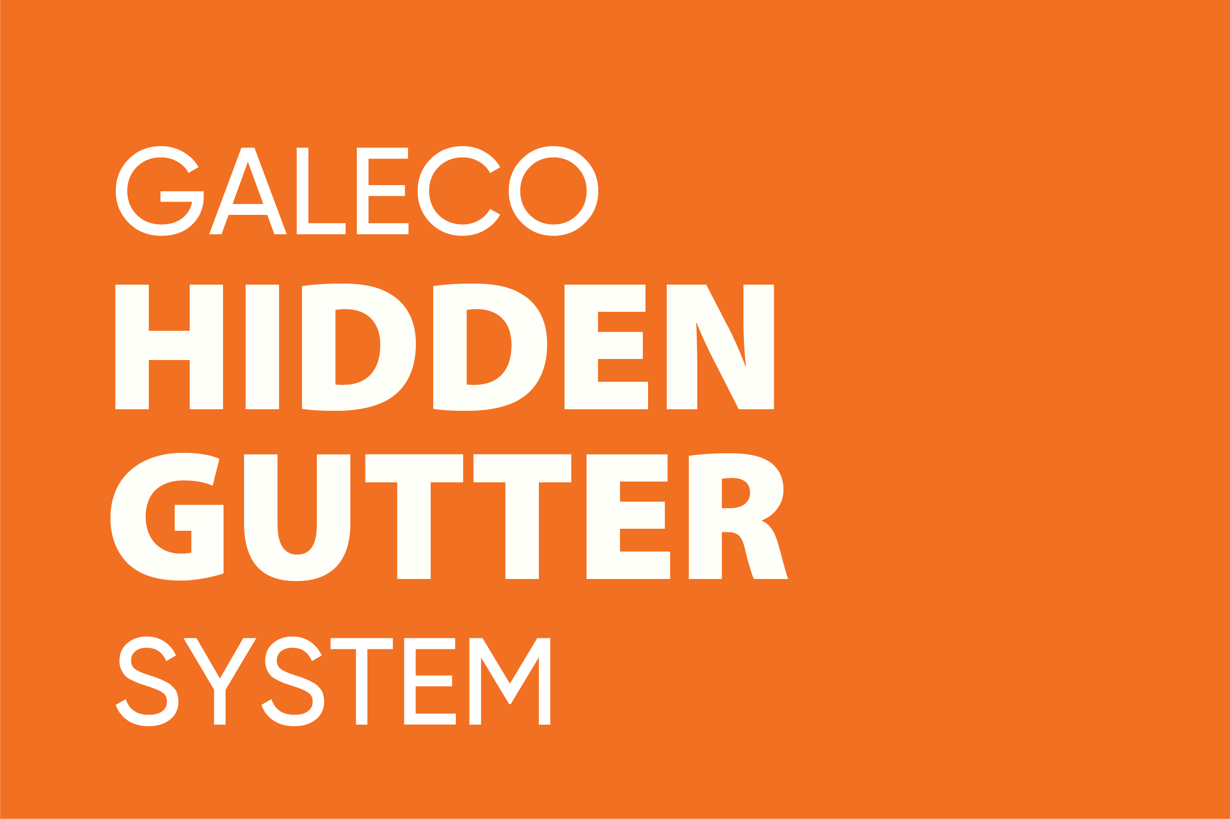 GALECO HIDDEN lietusūdens noteksistēma – lieliskākā integrācija.