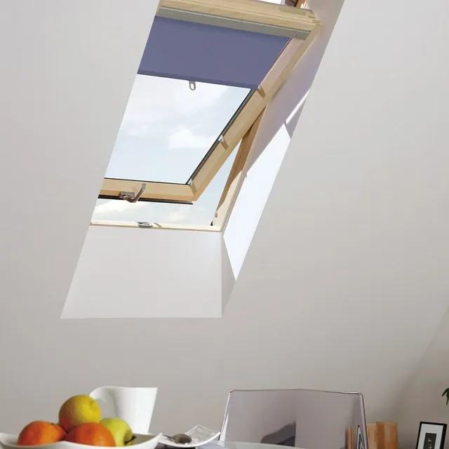 Ekonomisks jumta logs ar eņģēm vērtnes vidū - Optilight B